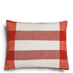 Outlet Daylesford Organic Abbey Stripe Cushion Fox Red