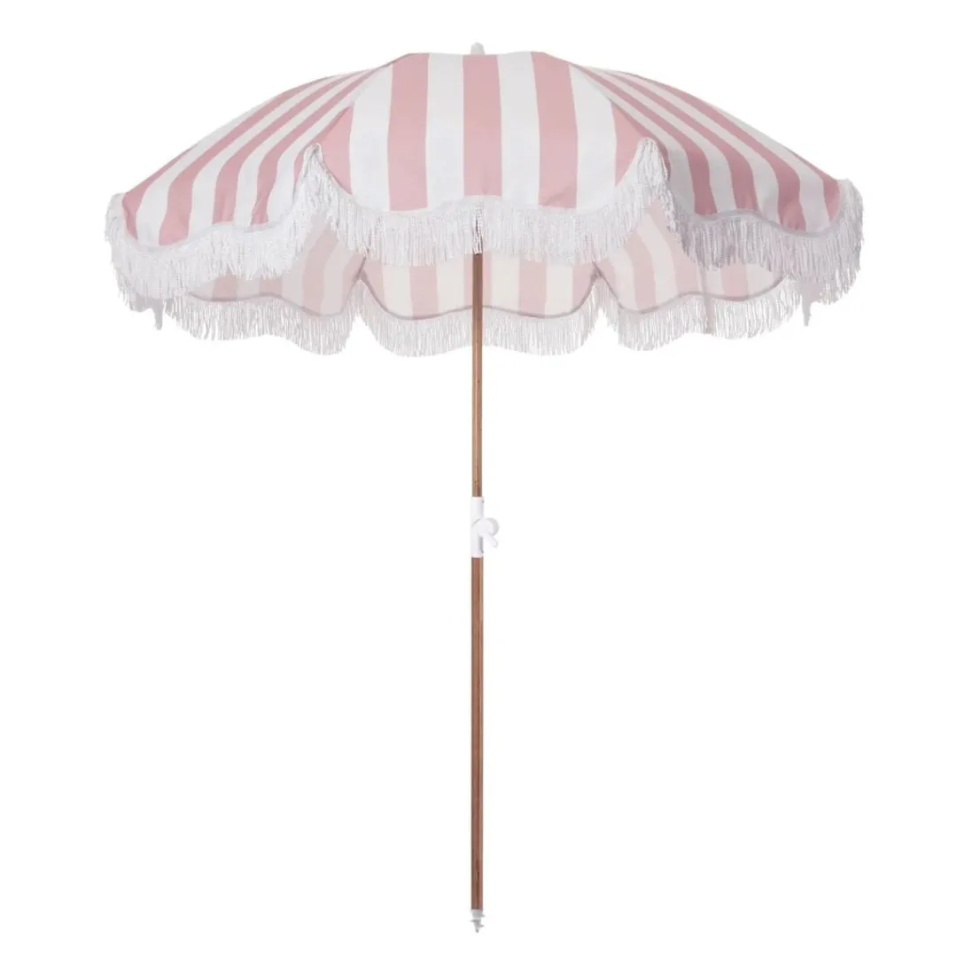 Sale Daylesford Organic Beach Umbrella Pink Stripe