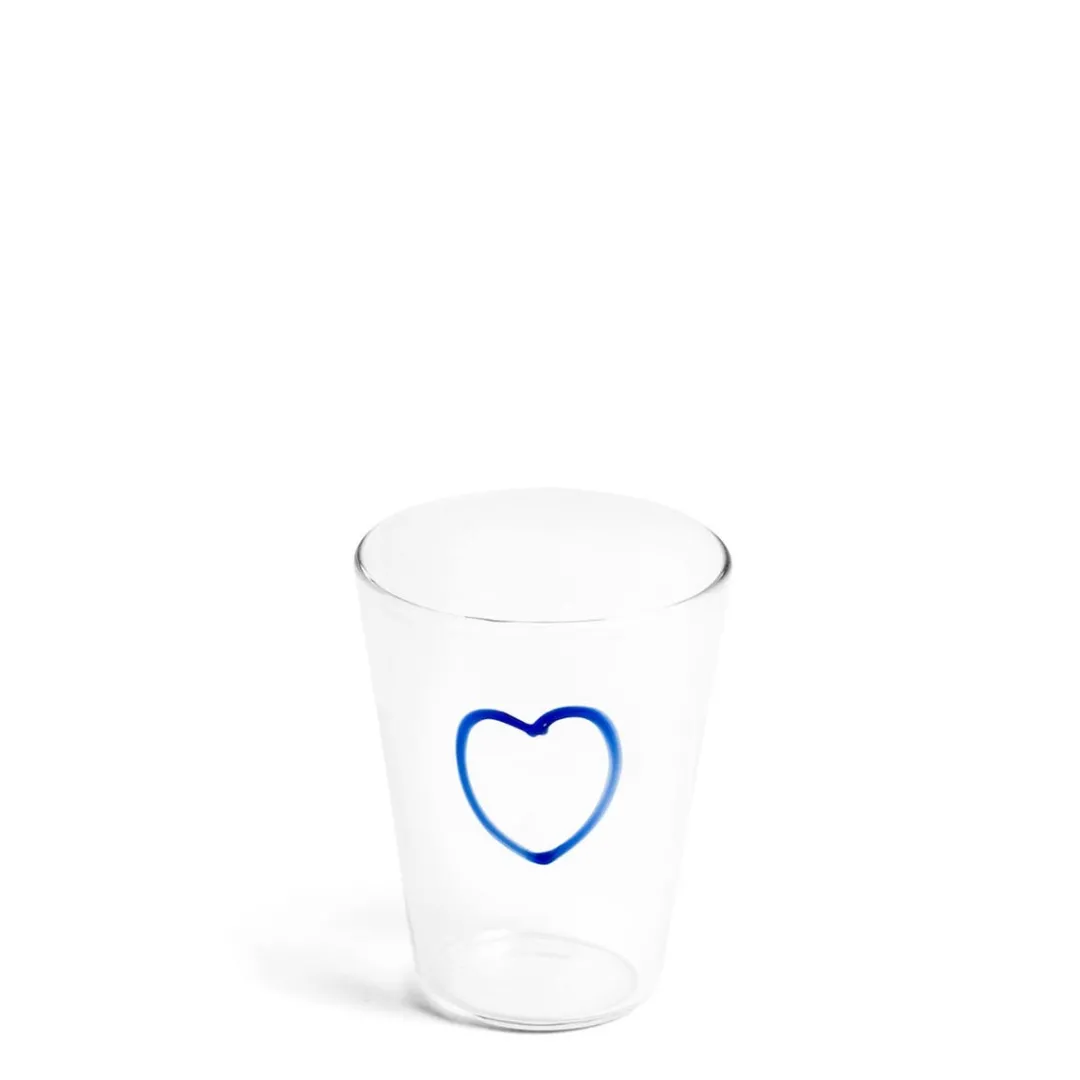New Daylesford Organic Blue Heart Glass