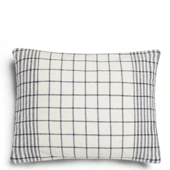 Flash Sale Daylesford Organic Checkmate Cushion Navy