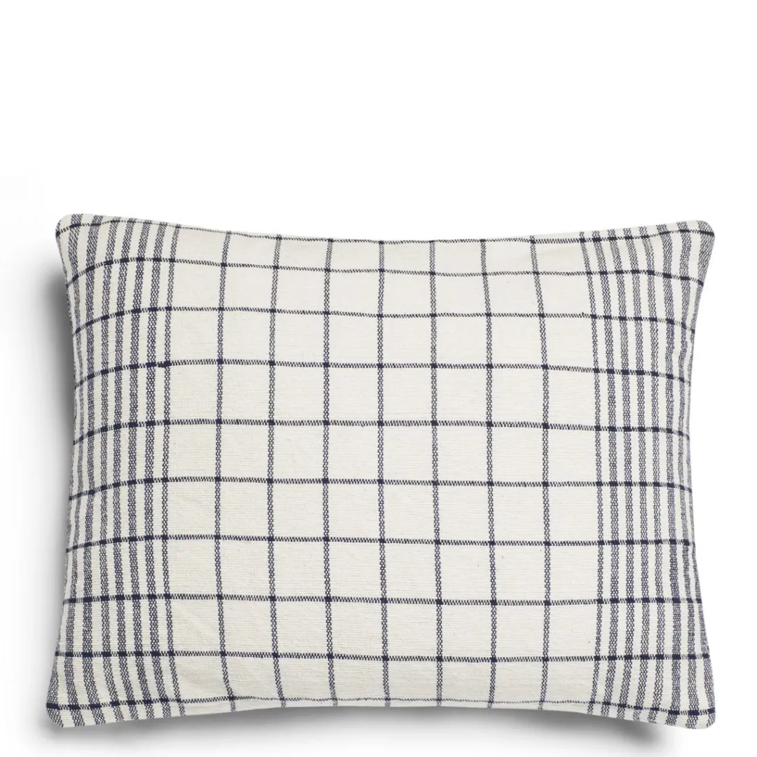Flash Sale Daylesford Organic Checkmate Cushion Navy