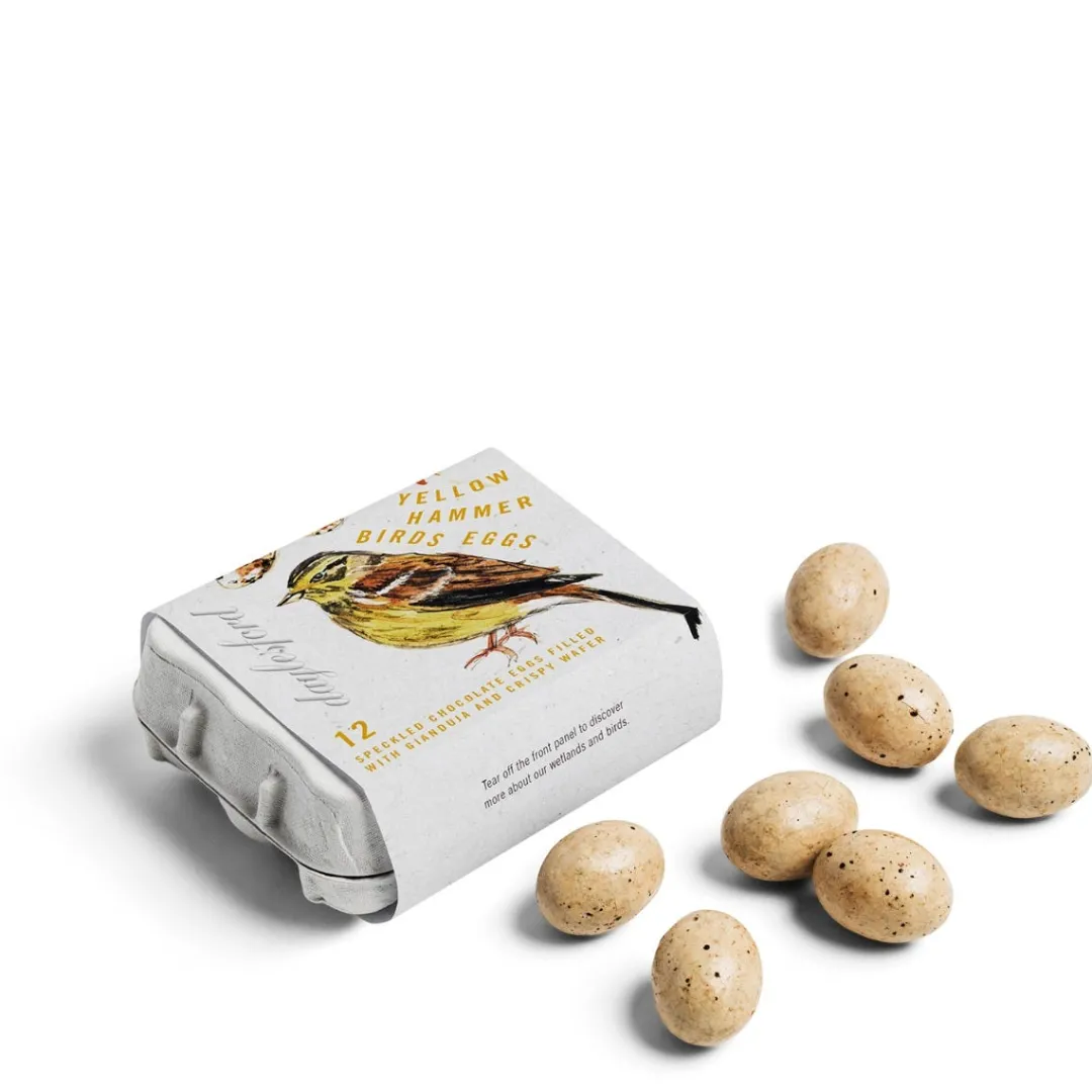 Best Sale Daylesford Organic Chocolate Yellowhammer Bird Eggs filled with Gianduja and Crispy Wafer