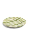 Discount Daylesford Organic Circus Stripe Green Dinner Plate