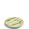 Discount Daylesford Organic Circus Stripe Green Side Plate