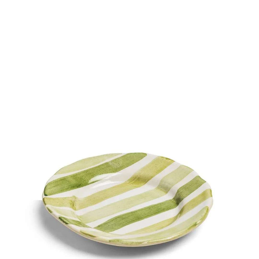 Discount Daylesford Organic Circus Stripe Green Side Plate