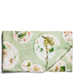 Shop Daylesford Organic Daylesford x Colefax Quince Garden Tablecloth in Green