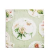 Best Sale Daylesford Organic Daylesford x Colefax Quince Garden Napkin in Green With Passion Flower