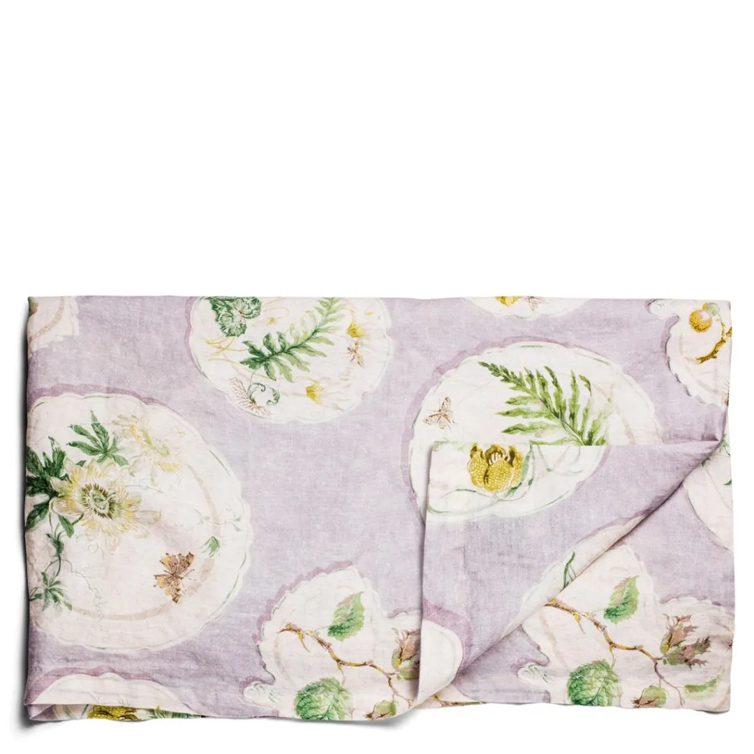 New Daylesford Organic Daylesford x Colefax Quince Garden Tablecloth in Lilac