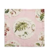Store Daylesford Organic Daylesford X Colefax Quince Garden Napkin in Pink with Fern