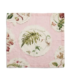 Store Daylesford Organic Daylesford X Colefax Quince Garden Napkin in Pink with Fern