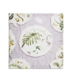 Clearance Daylesford Organic Daylesford x Colefax Quince Garden Napkin in Lilac With Fern