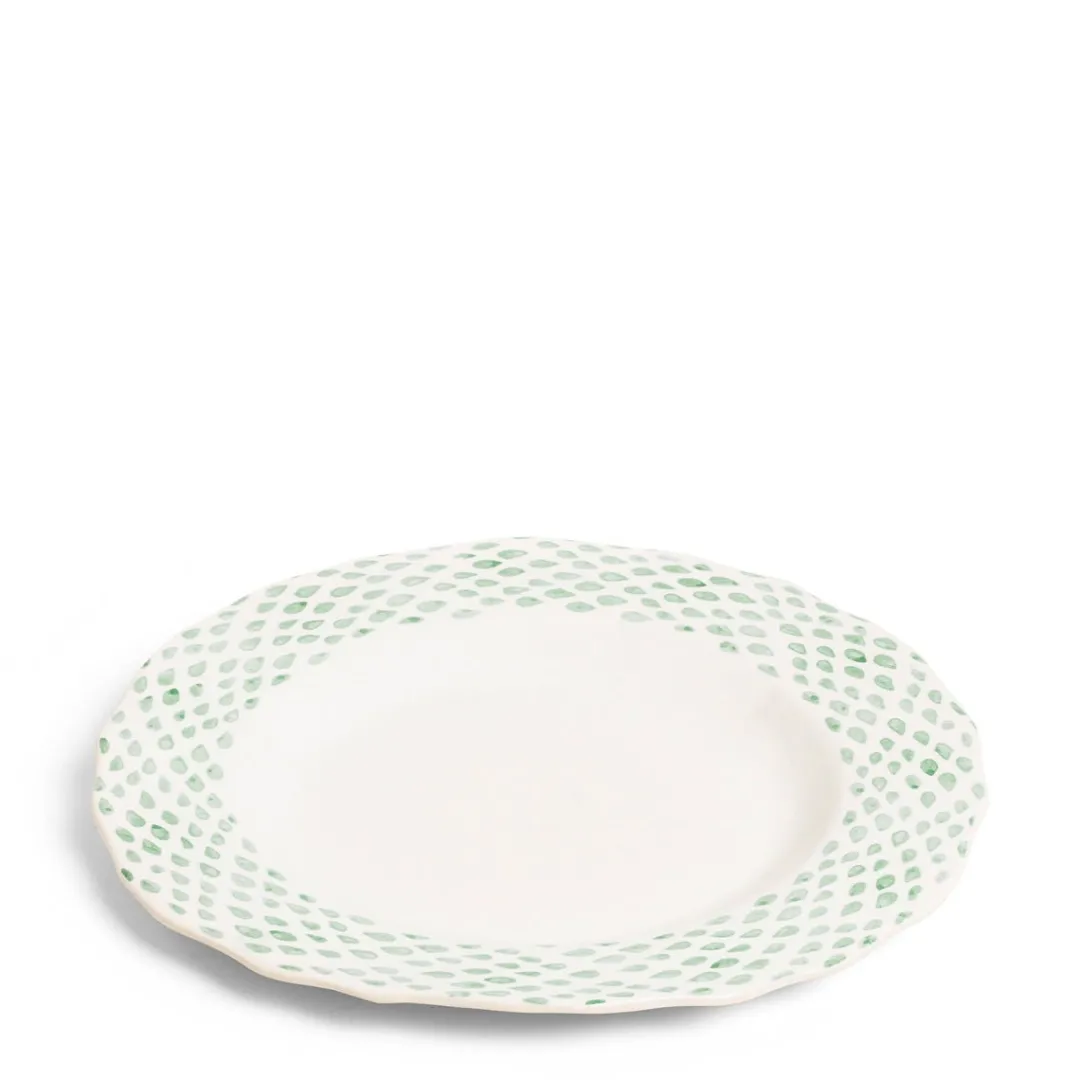 Best Sale Daylesford Organic Dot Charger Green