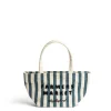 Flash Sale Daylesford Organic Farmers Market Stripe Mini Bag Blue