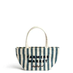 Flash Sale Daylesford Organic Farmers Market Stripe Mini Bag Blue