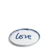 Clearance Daylesford Organic Galley Love Blue Side Plate