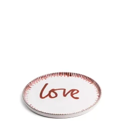 Shop Daylesford Organic Galley Love Red Side Plate