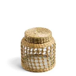 Clearance Daylesford Organic Glass Pot with Weave Medium
