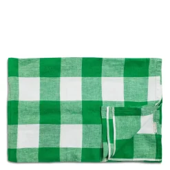 Cheap Daylesford Organic Green & White Check Tablecloth