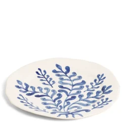 Best Sale Daylesford Organic Leaf Charger Blue