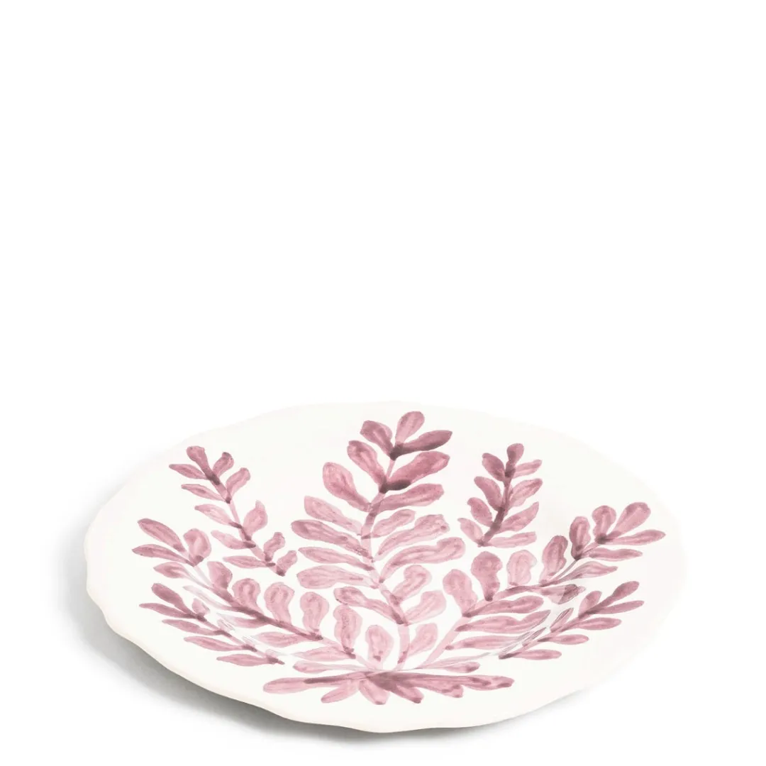 Best Daylesford Organic Leaf Dinner Plate Pink