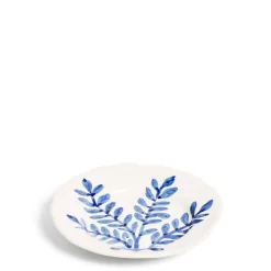 Shop Daylesford Organic Leaf Side Plate Blue