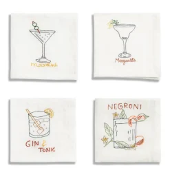 Cheap Daylesford Organic Linen Cocktail Napkin Set