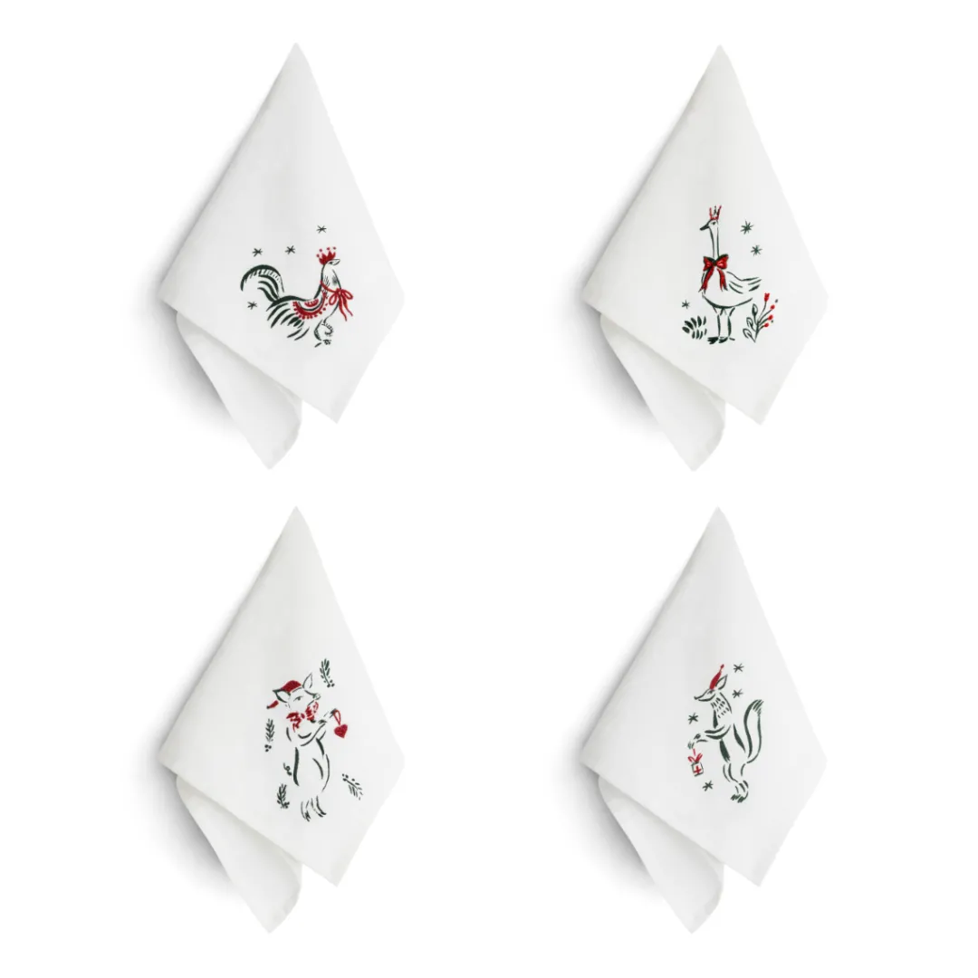 Cheap Daylesford Organic Linen Nina Fuga Animal Napkin Set