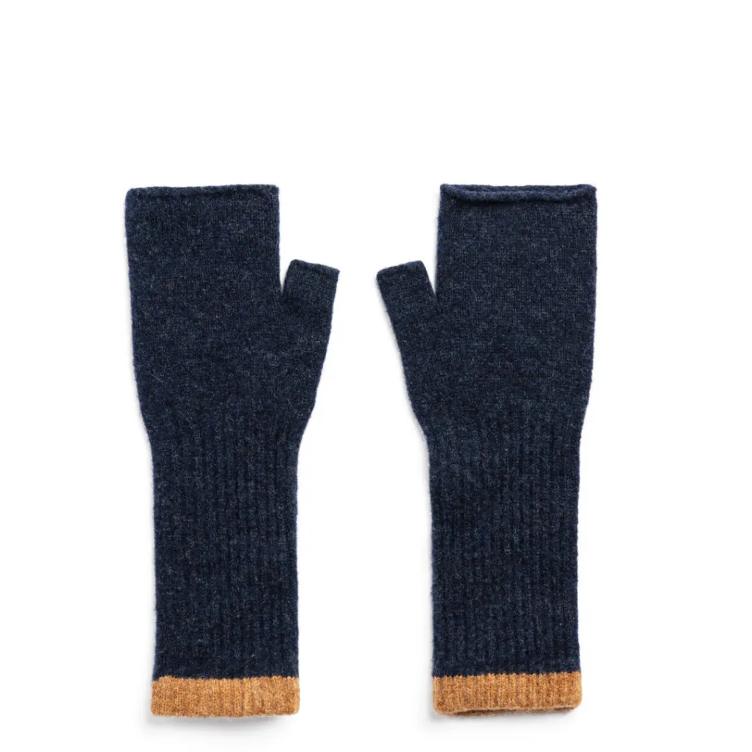 Best Sale Daylesford Organic Maidens Mittens Navy & Camel
