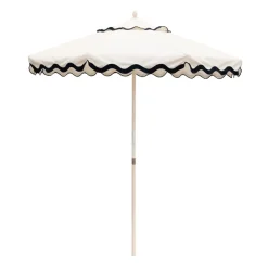 Cheap Daylesford Organic Market Umbrella White Scallop