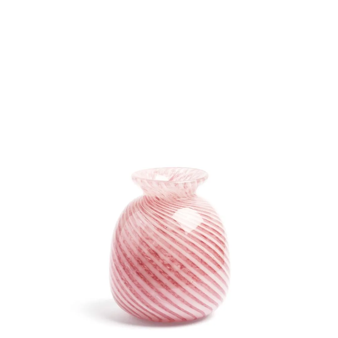 Outlet Daylesford Organic Miro Pink Spiral Stripe Vase