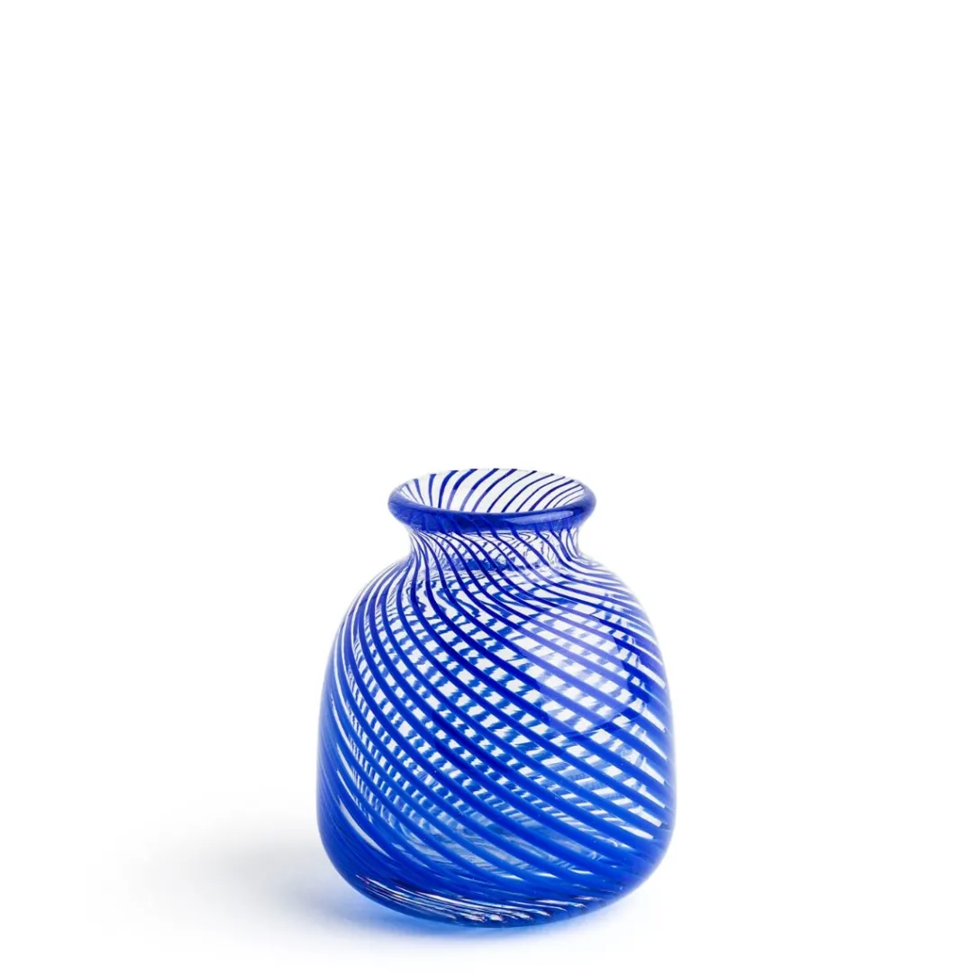 Hot Daylesford Organic Miro Royal Blue Spiral Stripe Vase