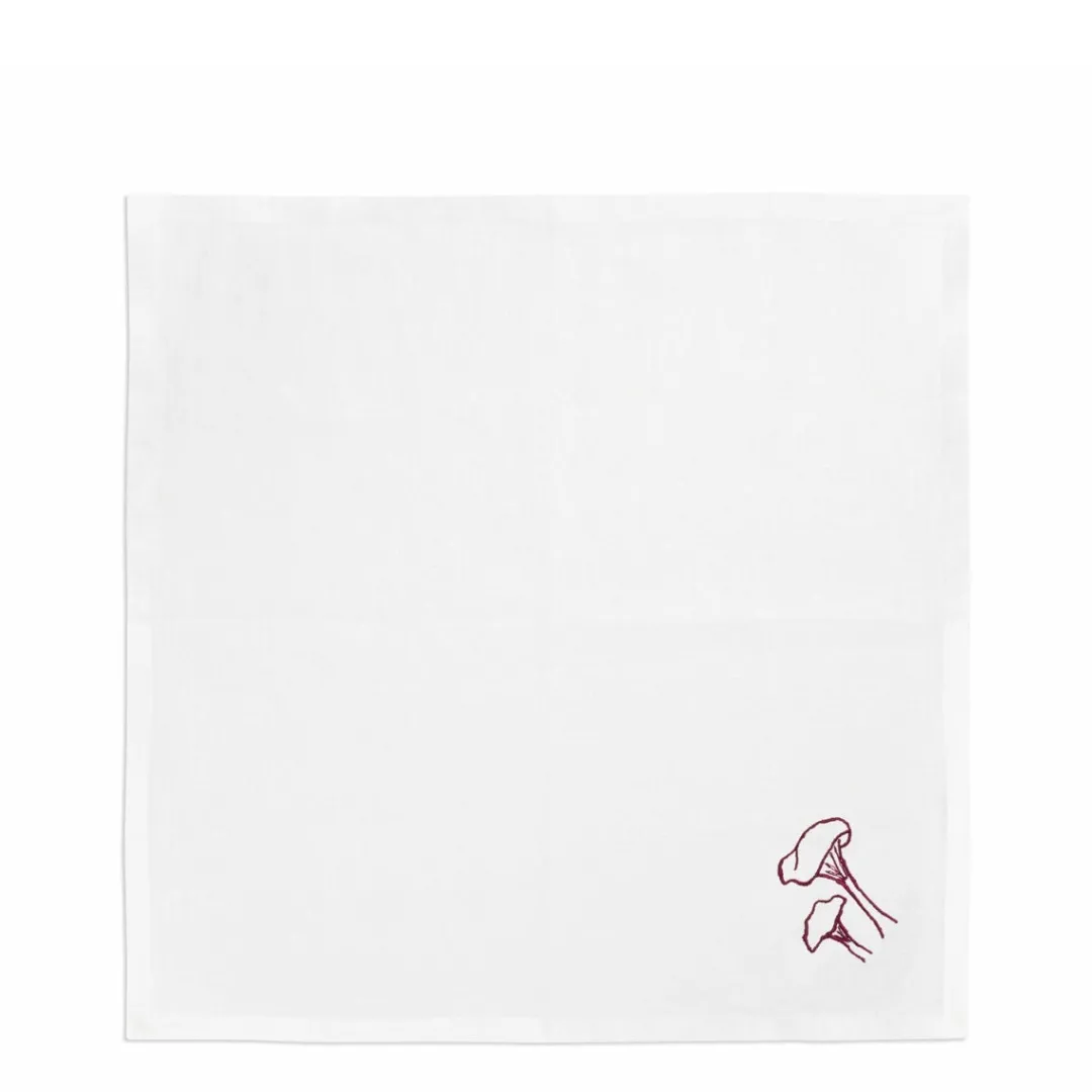 Sale Daylesford Organic Mushroom Napkin Blewit Claret