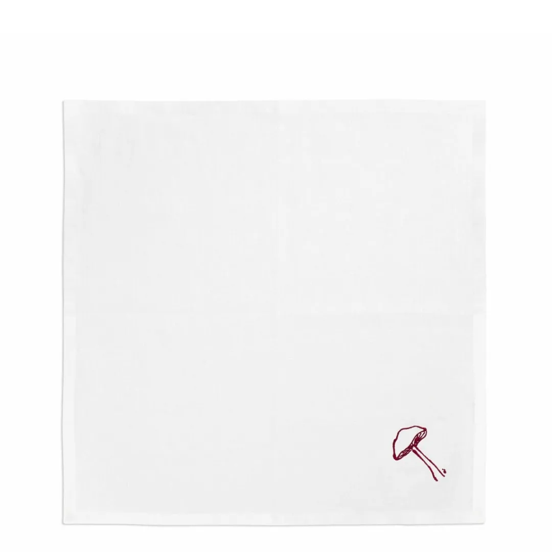 Cheap Daylesford Organic Mushroom Napkin Parasol Claret