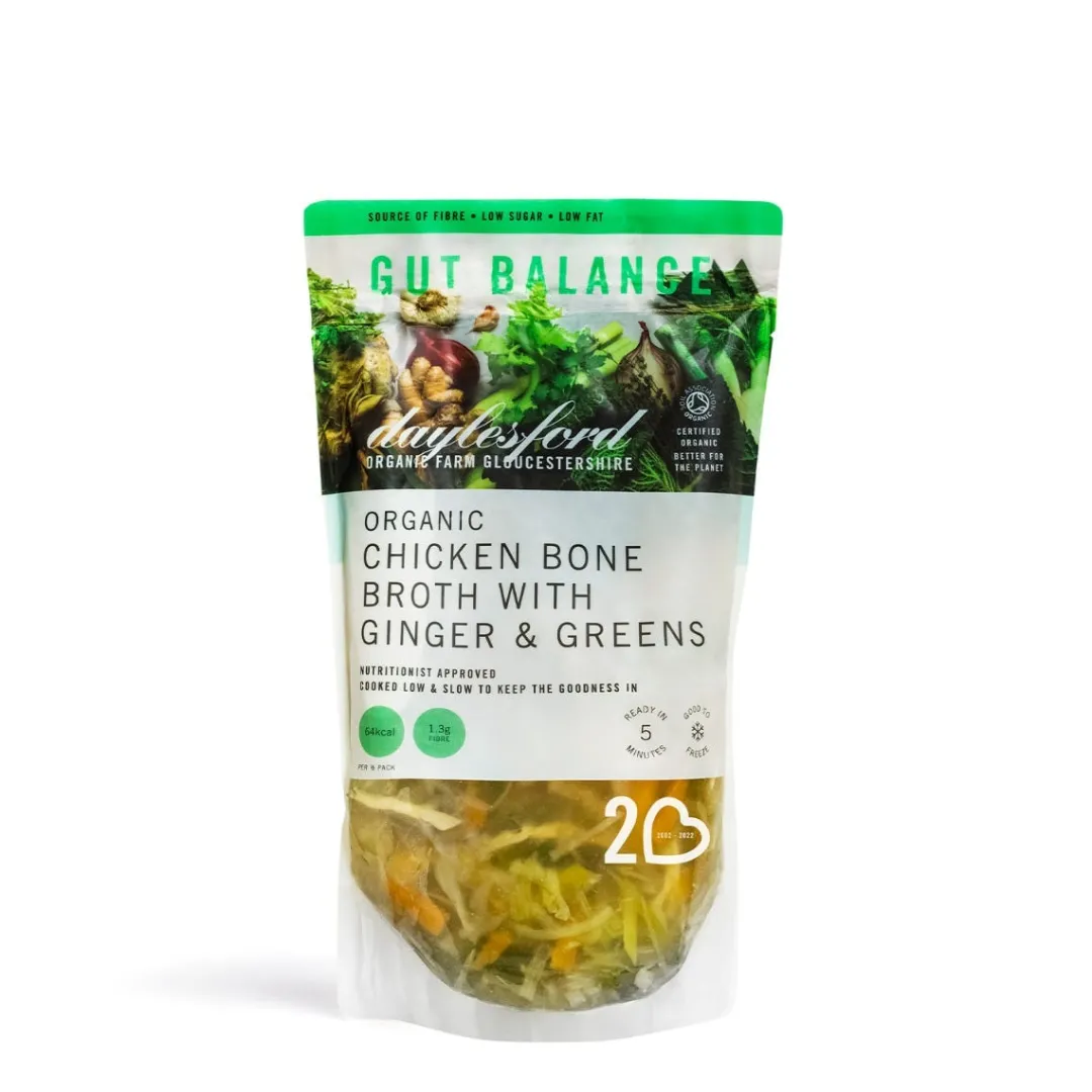 Store Daylesford Organic Organic Chicken Bone Broth with Ginger & Greens