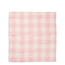 Hot Daylesford Organic Pink & White Check Napkin