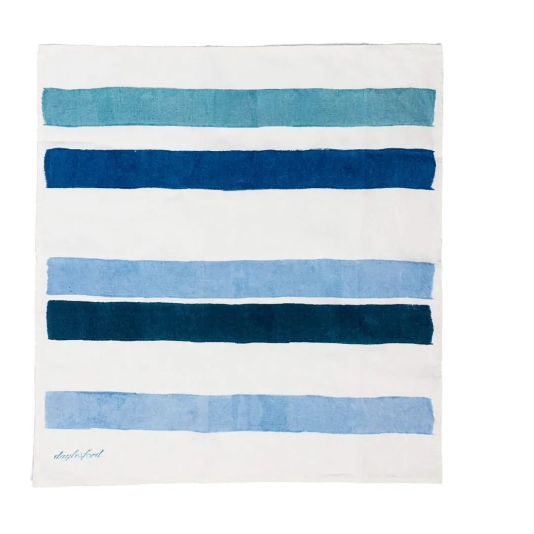 Outlet Daylesford Organic Rigato Blue Napkin Set