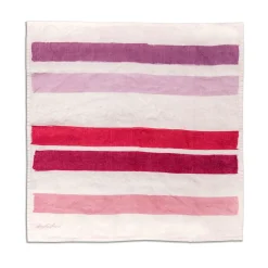 New Daylesford Organic Rigato Napkin Set Pink