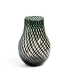Best Sale Daylesford Organic Riley Stout Green & Black Stripe Vase Tall
