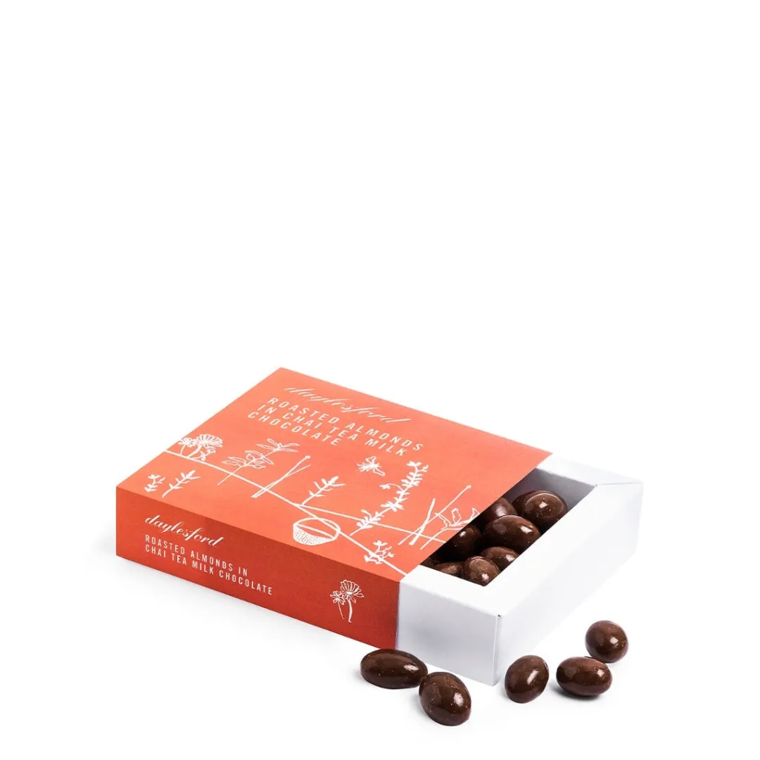 Cheap Daylesford Organic Roasted Almonds in Chai Tea Milk Chocolate