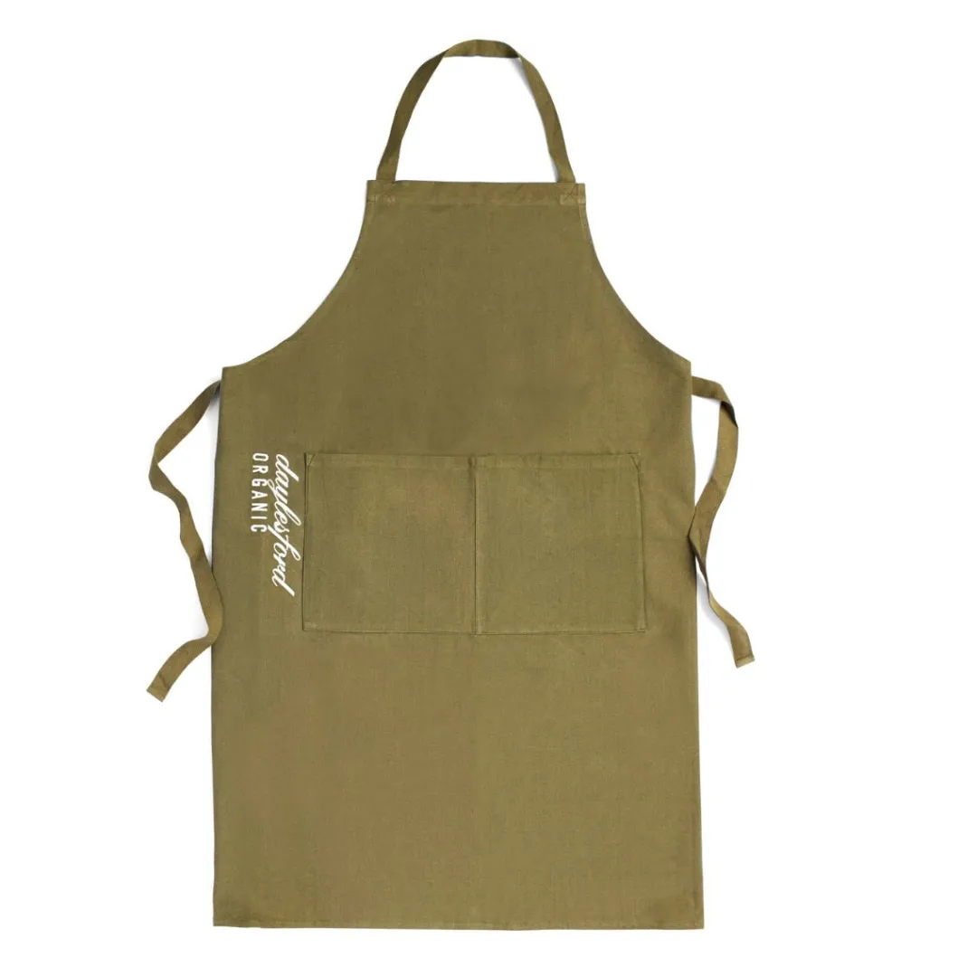 Outlet Daylesford Organic Saddlers Apron Khaki Green