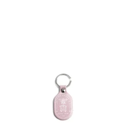 Fashion Daylesford Organic Taupe Leather Key Fob with a Bee