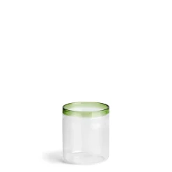 New Daylesford Organic Tealight Candle Holder with Green Rim