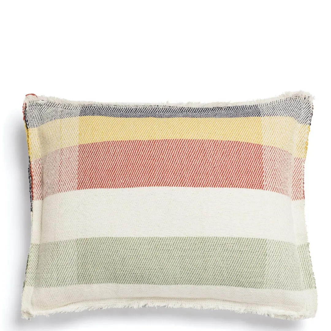 Clearance Daylesford Organic Trappers Cushion Multi Stripe