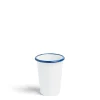 Store Daylesford Organic White & Blue Enamel Tumbler Small