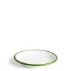 Cheap Daylesford Organic White & Green Enamel Bowl