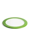 Cheap Daylesford Organic White & Green Enamel Pizza Plate 32cm