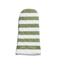 Cheap Daylesford Organic White & Green Stripe Oven Glove
