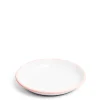 Flash Sale Daylesford Organic White & Pink Enamel Plate 26cm