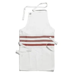 Cheap Daylesford Organic White & Red Stripe Apron