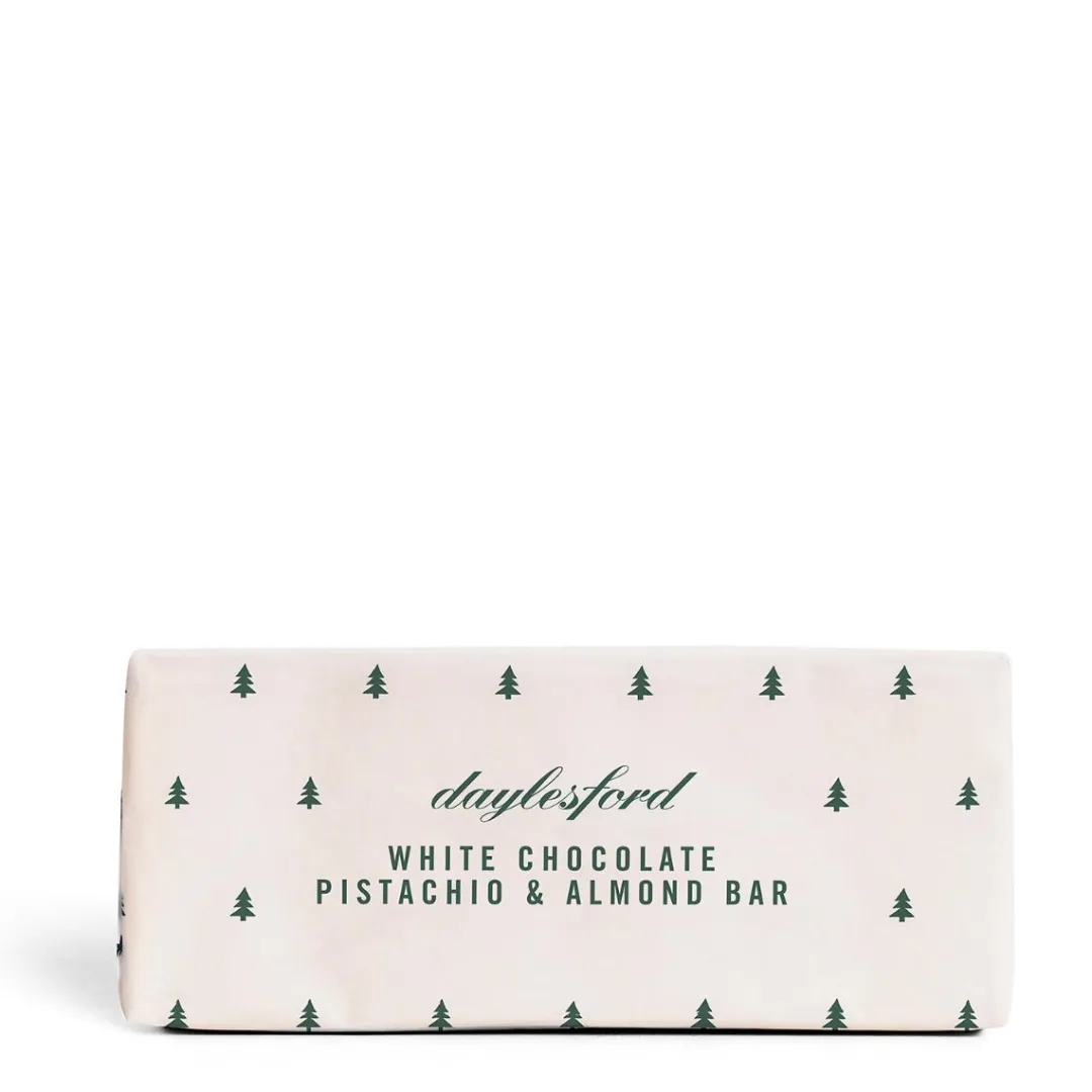 Cheap Daylesford Organic White Chocolate Pistachio & Almond Bar